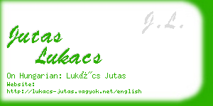 jutas lukacs business card